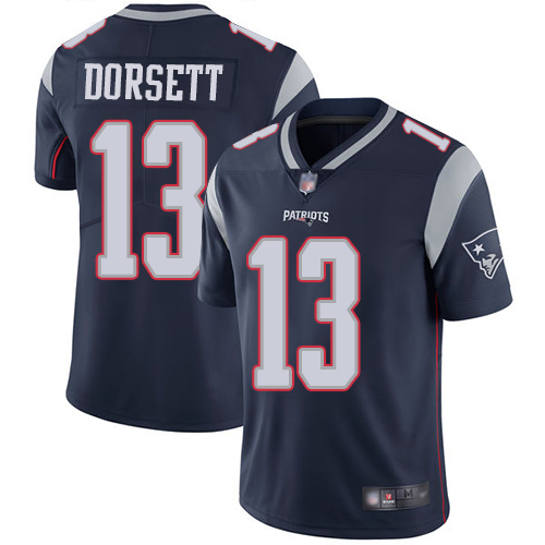 New England Patriots Football #13 Vapor Limited Navy Blue Men Phillip Dorsett Home NFL Jersey